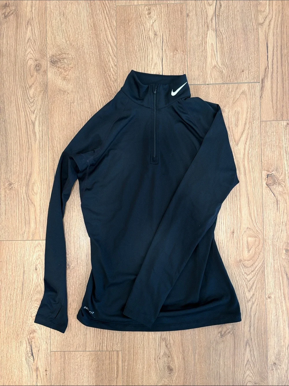 Nike Black Women's Long-Sleeve Half-Zip Training Pullover